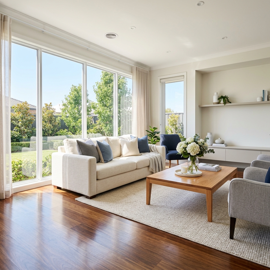 Clean living room